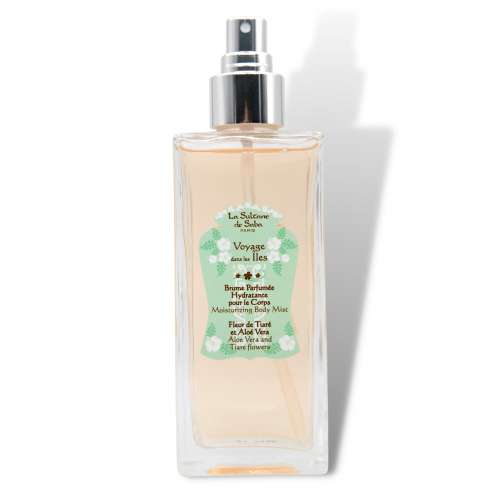 LA SULTANE DE SABA Moisturizing Body Mist Aloe Vera and Tiare Flowers Fragrance - Hydratační parfémovaná mlha s esencí, 200 ml